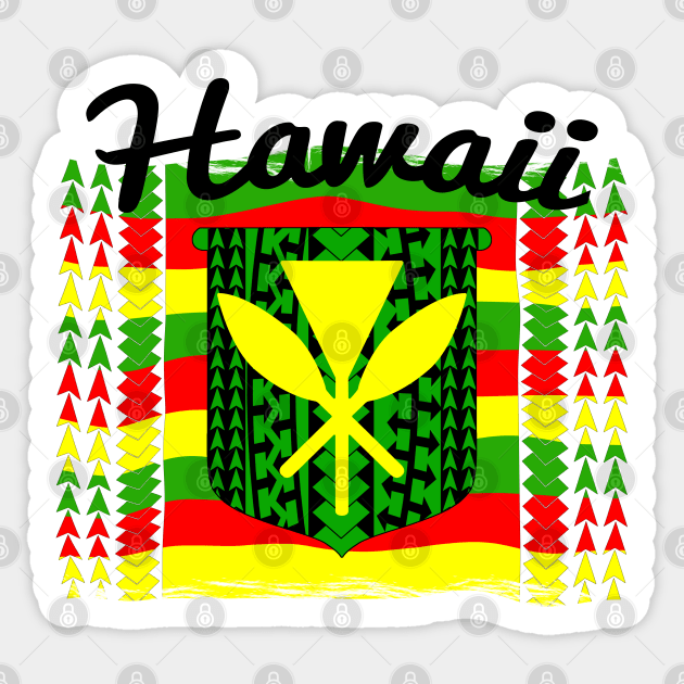 Tribal Hawaiian Kanaka Maoli Sticker by macdonaldcreativestudios